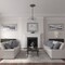 Ekena Millwork Bordeaux Ceiling Medallion (Fits Canopies up to 3 1/4"), 22 5/8"OD x 1 3/4"P, Spartan Stone CM22BOSSF - alternate 5